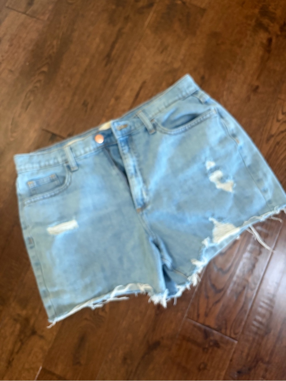 Universal Thread Light Wash Distressed Denim Shorts